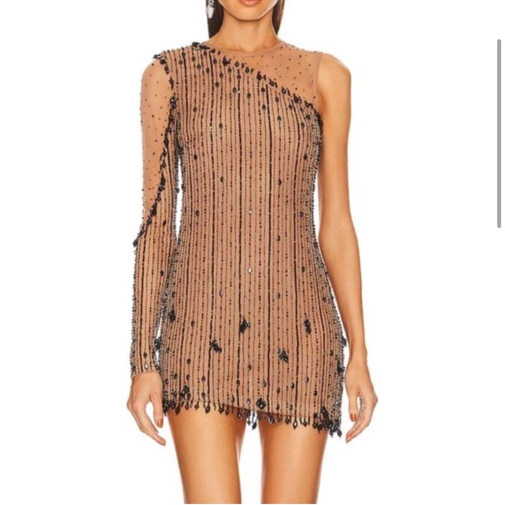NBD Zintia Embellished Mini Dress in Black EUC flaw - Picture 4 of 10
